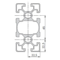 45x90mm, T-Slot 10mm